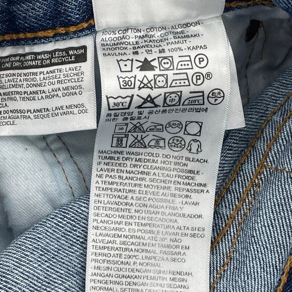 Vintage Men's Levi 501 Jeans, Button Fly, Tag Sz. 31/30 *(Actual 28/28.5)* 90s - Picture 4 of 8